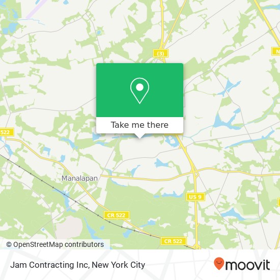 Jam Contracting Inc map