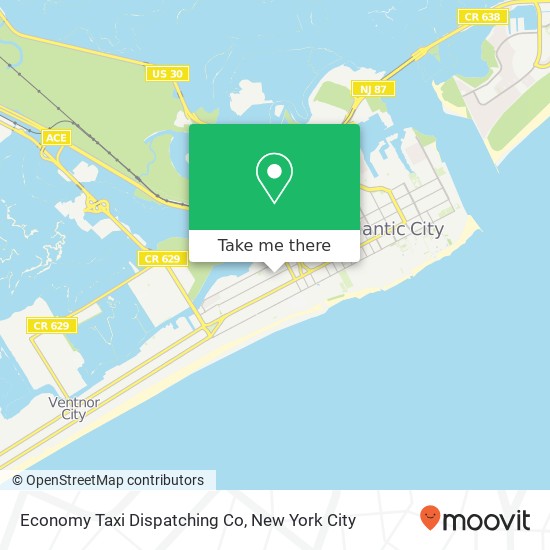 Economy Taxi Dispatching Co map