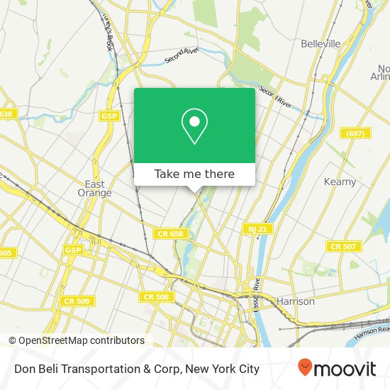 Mapa de Don Beli Transportation & Corp