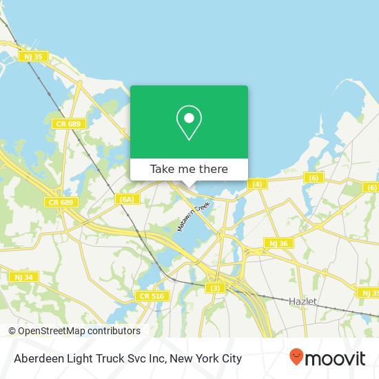 Aberdeen Light Truck Svc Inc map