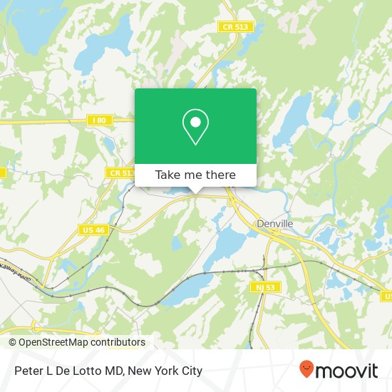 Peter L De Lotto MD map