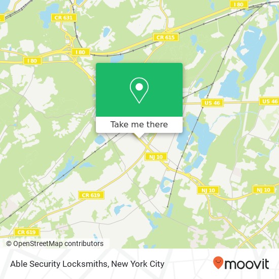 Able Security Locksmiths map