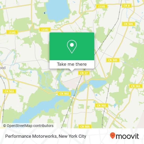 Performance Motorworks map