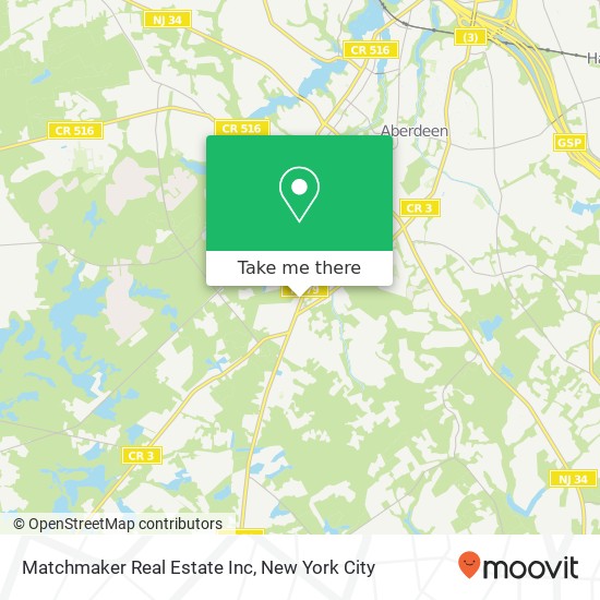 Mapa de Matchmaker Real Estate Inc