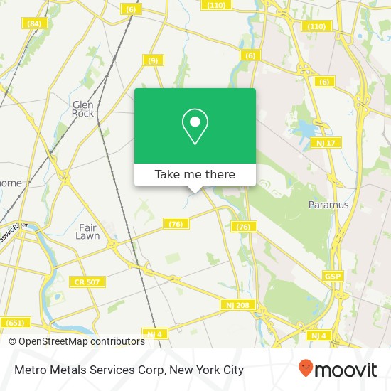 Mapa de Metro Metals Services Corp