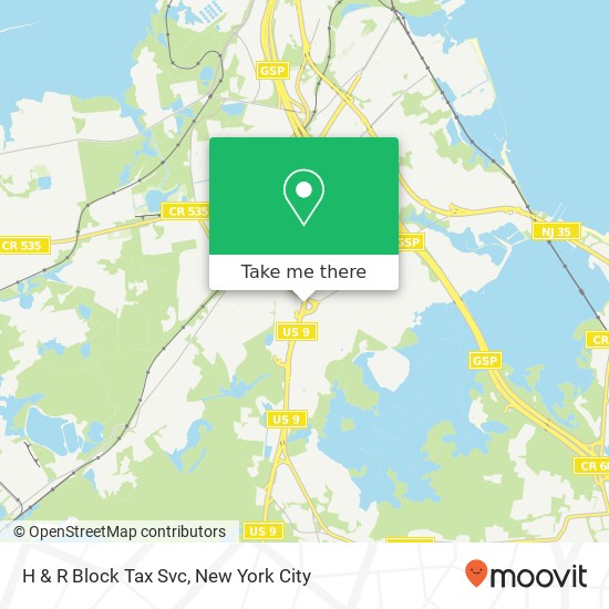 H & R Block Tax Svc map