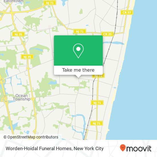 Mapa de Worden-Hoidal Funeral Homes