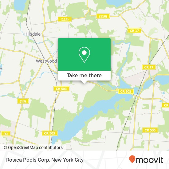 Rosica Pools Corp map