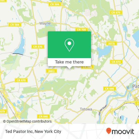 Ted Pastor Inc map