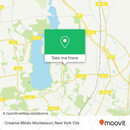 Creative Minds Montessori map