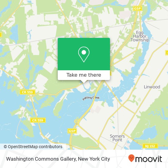 Mapa de Washington Commons Gallery