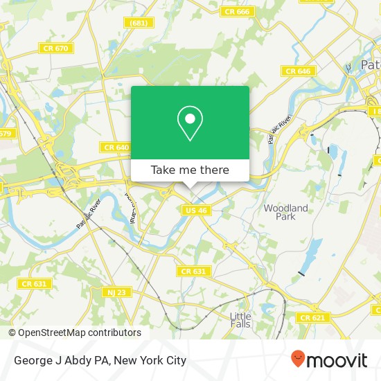 George J Abdy PA map