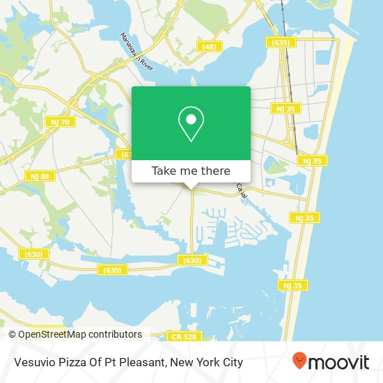 Mapa de Vesuvio Pizza Of Pt Pleasant