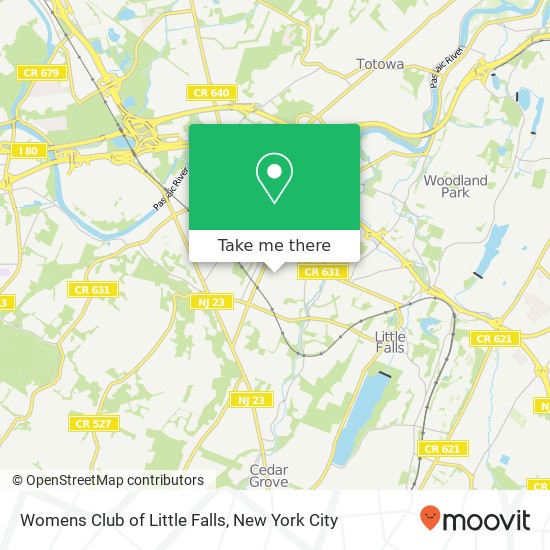 Womens Club of Little Falls map