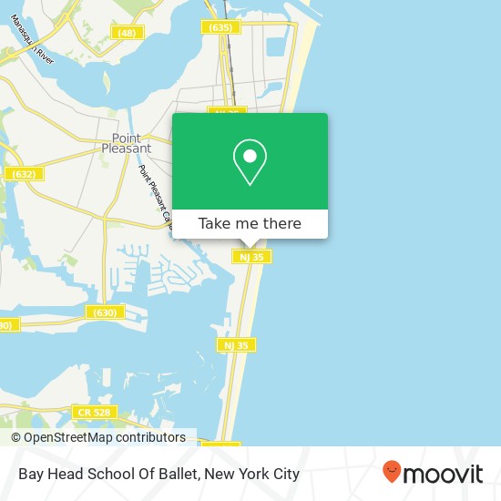 Bay Head School Of Ballet map