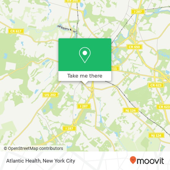 Atlantic Health map
