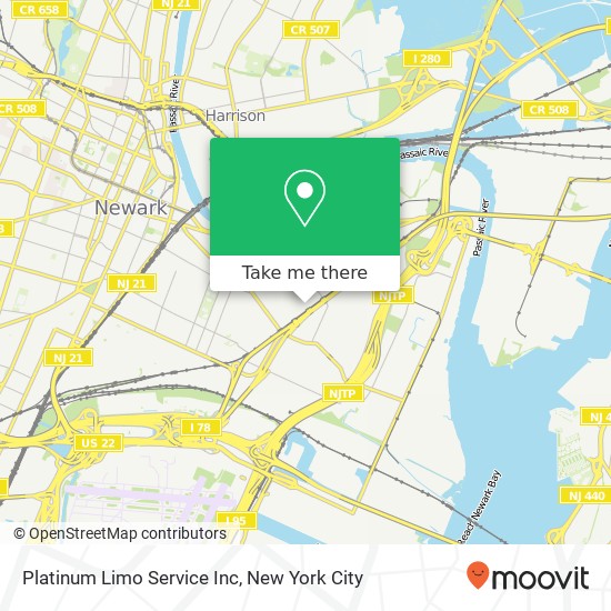 Platinum Limo Service Inc map