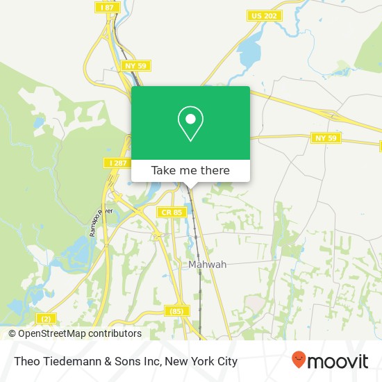 Theo Tiedemann & Sons Inc map