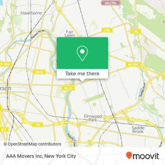 AAA Movers Inc map