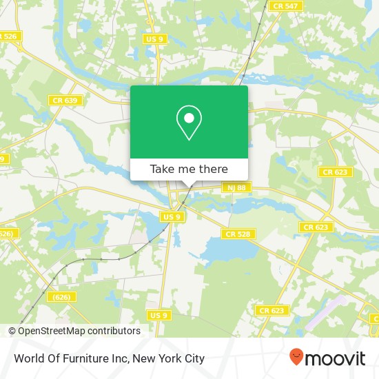 Mapa de World Of Furniture Inc
