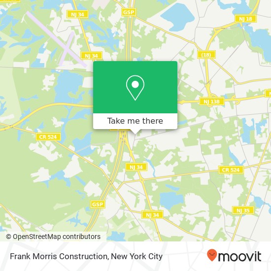 Frank Morris Construction map