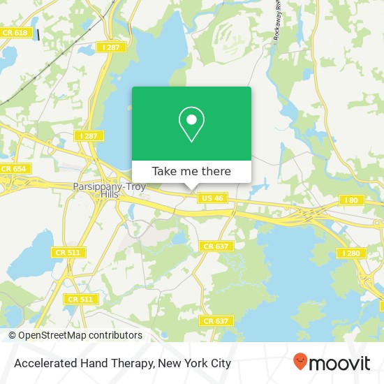 Accelerated Hand Therapy map