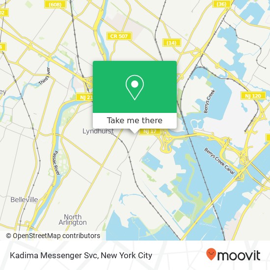 Mapa de Kadima Messenger Svc