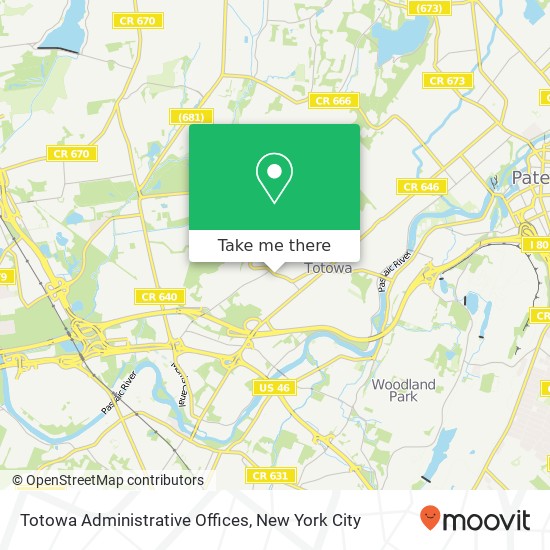 Mapa de Totowa Administrative Offices