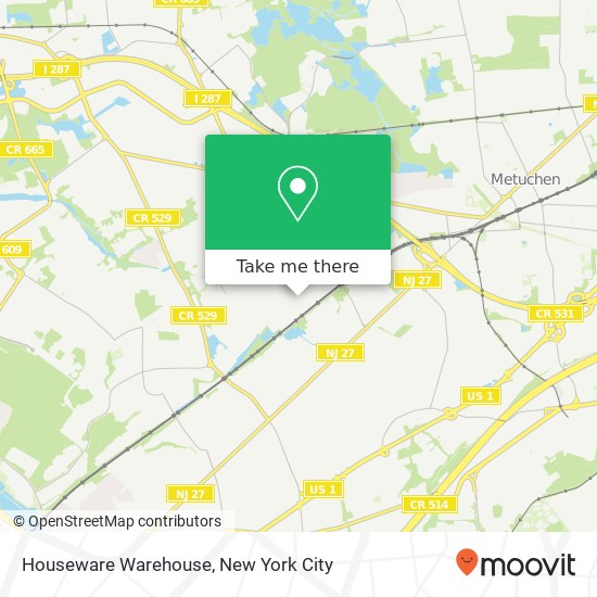 Mapa de Houseware Warehouse