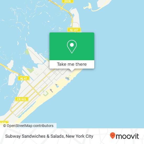 Mapa de Subway Sandwiches & Salads