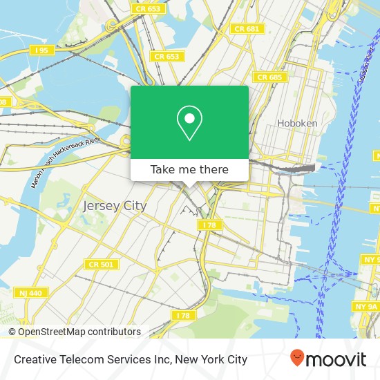 Mapa de Creative Telecom Services Inc