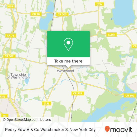 Pedzy Edw A & Co Watchmaker S map