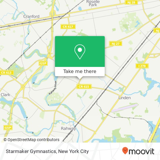 Mapa de Starmaker Gymnastics