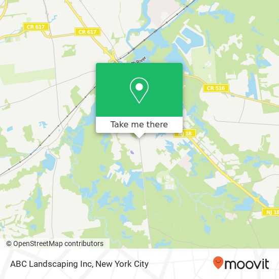 Mapa de ABC Landscaping Inc