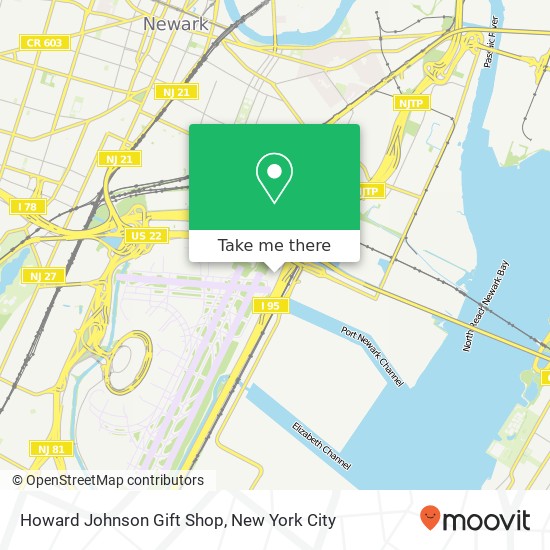 Mapa de Howard Johnson Gift Shop