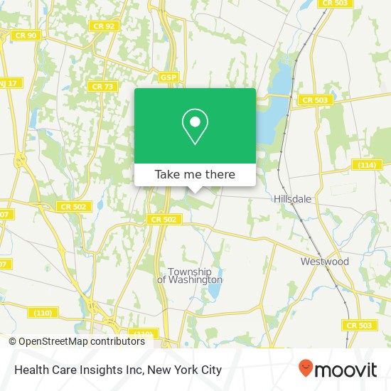 Mapa de Health Care Insights Inc