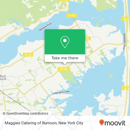 Maggies Catering of Rumson map