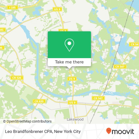 Leo Brandfonbrener CPA map