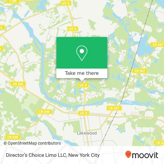 Mapa de Director's Choice Limo LLC