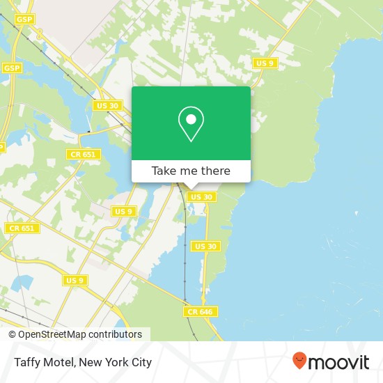 Taffy Motel map