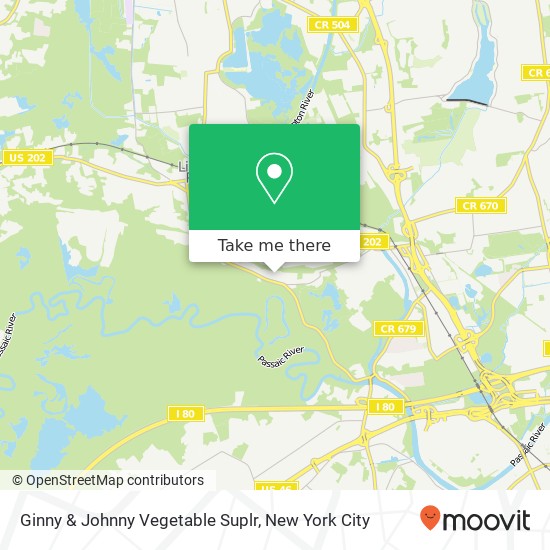 Ginny & Johnny Vegetable Suplr map