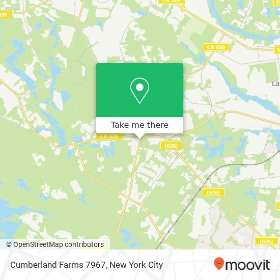 Cumberland Farms 7967 map