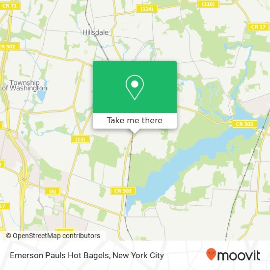 Mapa de Emerson Pauls Hot Bagels