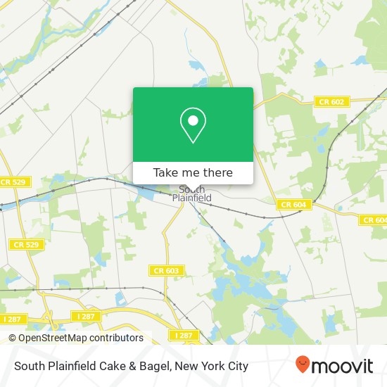 Mapa de South Plainfield Cake & Bagel