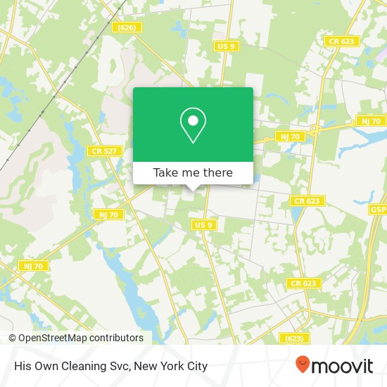 His Own Cleaning Svc map