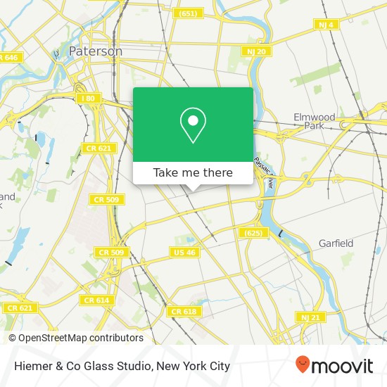Mapa de Hiemer & Co Glass Studio