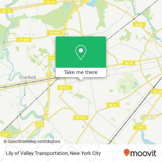 Lily of Valley Transportation map
