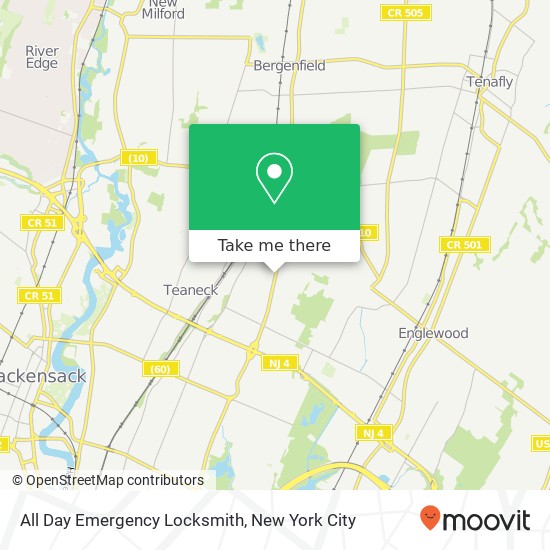 Mapa de All Day Emergency Locksmith