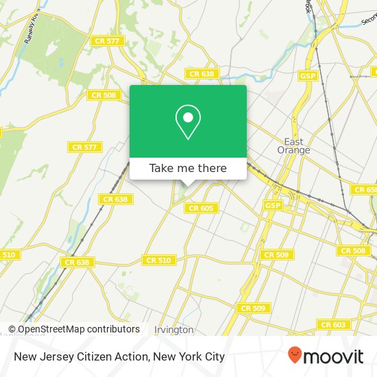 Mapa de New Jersey Citizen Action