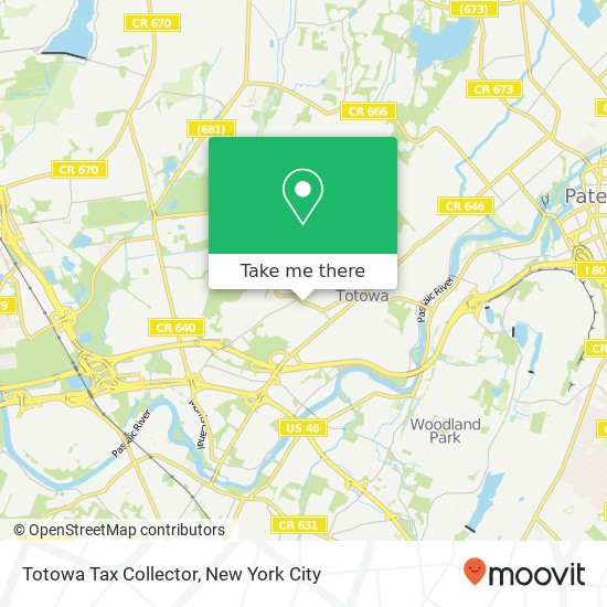 Mapa de Totowa Tax Collector